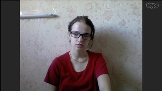 Русская девченка раздевается в скайпе